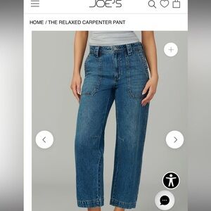 NWT JOES JEANS SIZE 26 THE RELAXED CARPENTER PANT